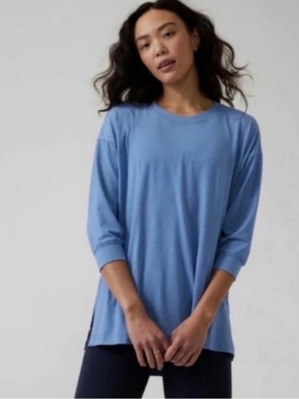 ATHLETA Tranquility Blue Tunic Top Size XXS